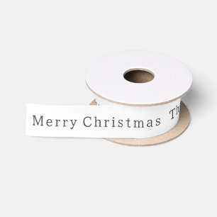 Modern Boho Familie Name Frohe Weihnachten Satinband
