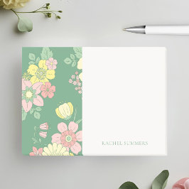 Modern Boho floral farbig Post-it Klebezettel
