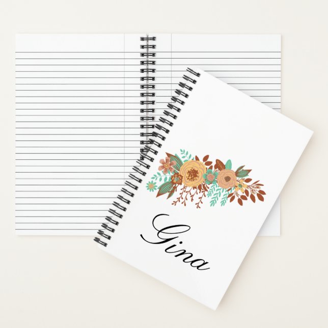 Modern Boho Floral Notizbuch (Innen)