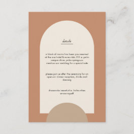 Modern Boho Geometric Arch Begleitkarte