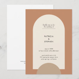 Modern Boho Geometric Arch Einladung