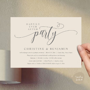 Modern Boho glücklich je nach Empfang Party Einladung