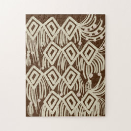 Modern Boho Macrame Doodles Brown