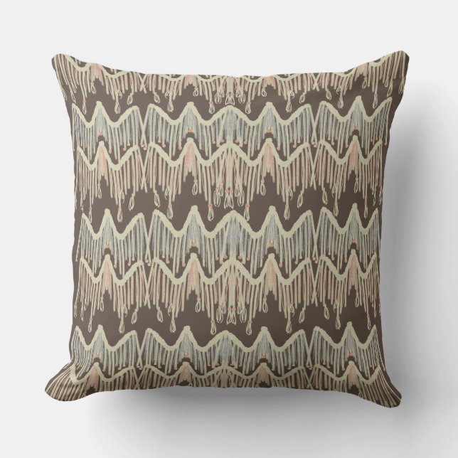 Modern Boho Macrame Rope Hanging Kissen (Vorderseite)