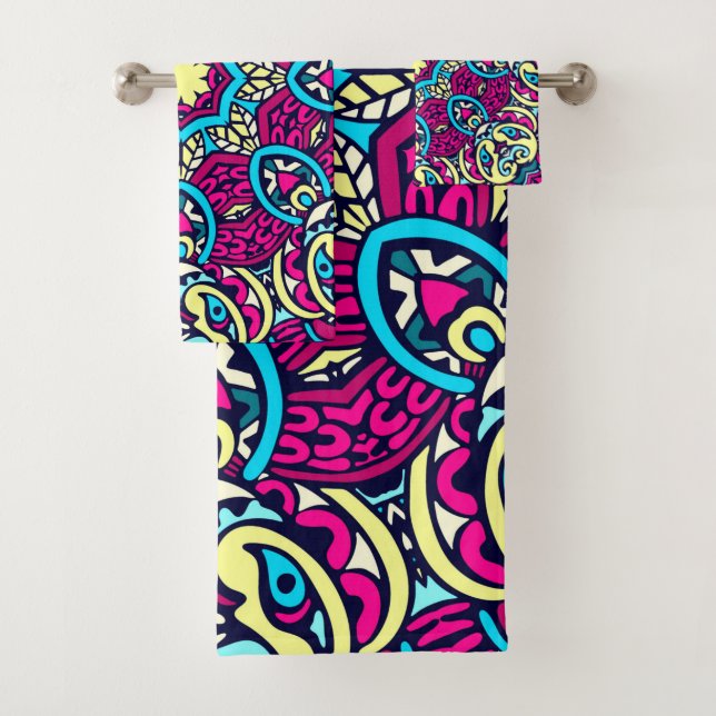 Modern Boho Mandala Badhandtuch Set (Insitu)