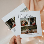 Modern Boho Merry Alles Sechs Foto Weihnachten<br><div class="desc">Feiern Sie die Urlaubssaison mit diesem modernen boho fröhlich alles sechs Foto Weihnachtskarte. Die einzigartige und bearbeitbare Schrift verleiht dem Design eine schicke und dennoch elegante Touch. Das schlichte Schwarz-Weiß-Design besticht durch ein klassisches und skurriles Ambiente, das sich perfekt für die Wintersaison eignet. Der minimale böhmische festliche Designer-Schriftart verleiht Kreativität...</div>
