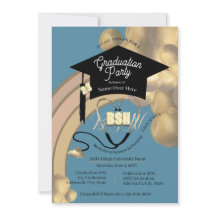 Modern Boho Neutral Arc Blue Nurse Grad Party