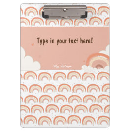 Modern Boho Rainbow Personalisiert Binder, kundens Klemmbrett