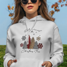 Modern Boho Snowflakes Tartan Niedlicher Weihnacht