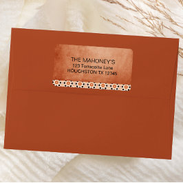 Modern Boho Terracotta Tile Südwestliche Adresse