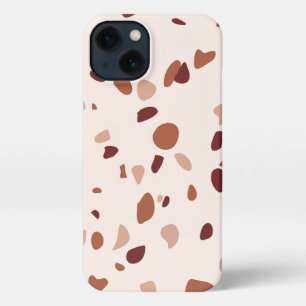 Modern Boho Terrazzo Muster iPhone Case Hülle
