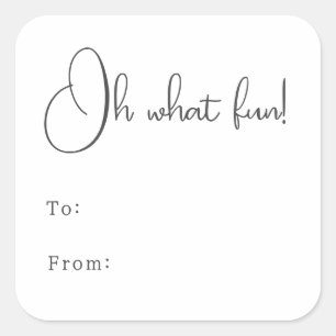 Modern Boho, was Spaß macht Quadratischer Aufkleber