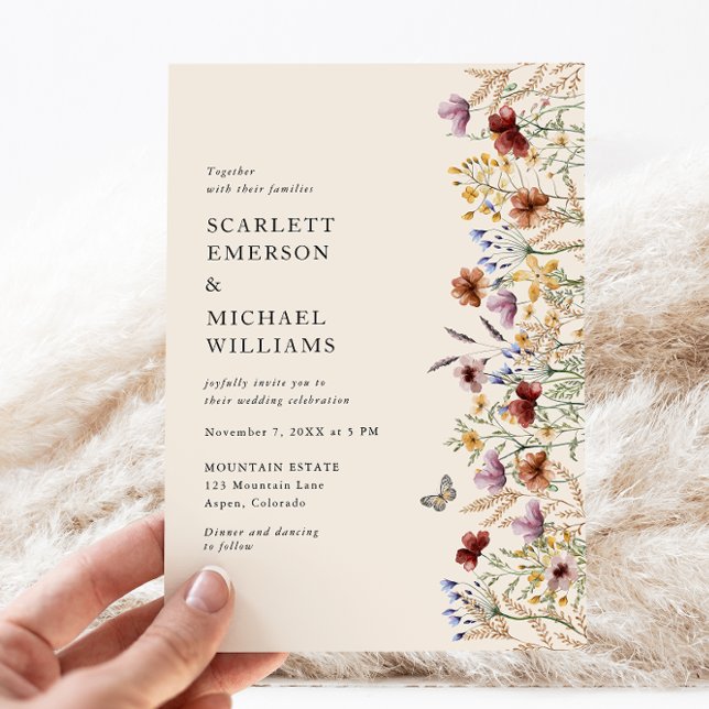 Modern Boho Wedding Einladung (Modern Boho Wedding Invitation
)