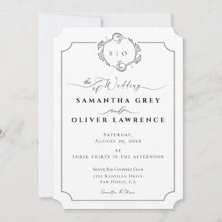 Modern boho Wedding Invitation