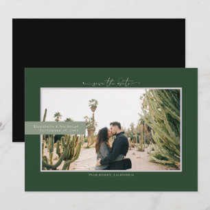 Modern Boho Wüste Foto Save the Date