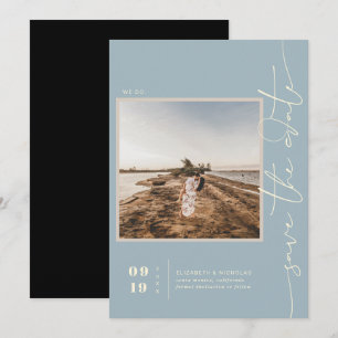 Modern Boho Wüste Quadratisches Foto Save-the-Da Save The Date