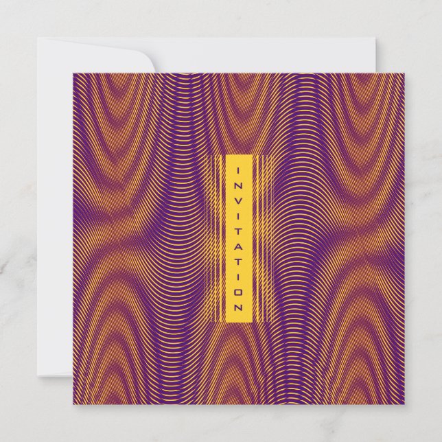 Modern Bold Abstract Purple Unique Trippy Custom (Vorderseite)