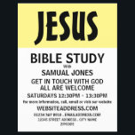 Modern Bold, Christian Bible Class Advert Flyer<br><div class="desc">Modern Bold, Christian Bible Class Advertising Flyers By the Business Card Store.</div>