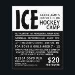 Modern Bold, Eishockey Camp Flyer<br><div class="desc">Modern Bold,  Hockey Camp Advertising Flyers By the Business Card Store.</div>