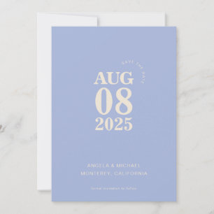 Modern Bold Enregistrer le Faire-part de mariage D