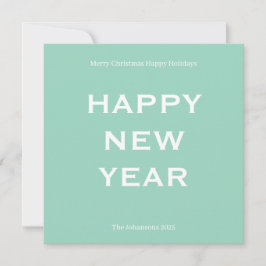 Modern Bold Holiday Card | Custom Text Minimalist  Feiertagskarte