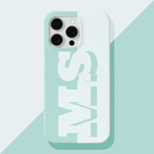 Modern Bold Initial Monogram iPhone 15 Pro Max Hülle