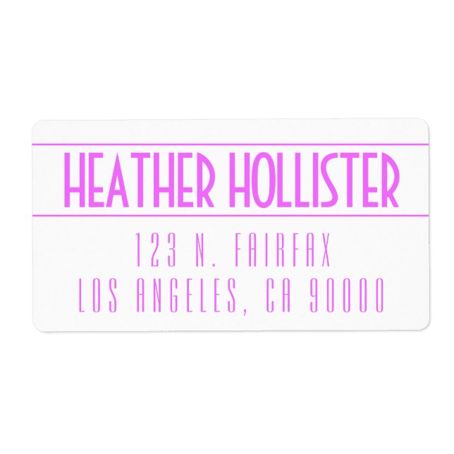 Modern Bold Magenta & White (Vorne)