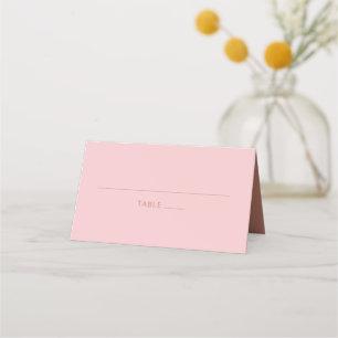 Modern Bold Typografy Terracotta Pink Bat Mitzvah Platzkarte