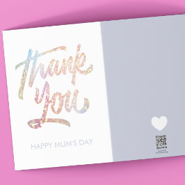 Modern Bold Unicorn Vielen Dank MUM's Day Card Karte