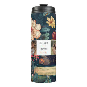Modern Books Foto Collage - Bestes Mama-Geschenk Thermosbecher