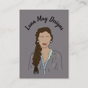 Modern Boss Woman Juwelier Display Business Card Visitenkarte
