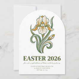 Modern Botanical Easter Blessings Einladung