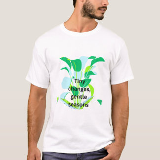 Modern Botanical Leaf  T-Shirt