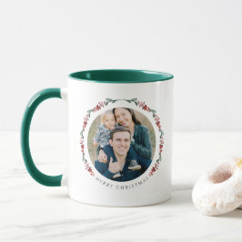 Modern Botanical Photo Christmas Tasse