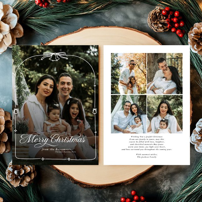 Modern Bow Frohe Weihnachten Foto (Von Creator hochgeladen)