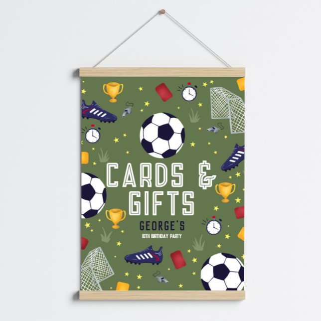 Modern Boys Soccer ball Cards & Gifts Poster (Von Creator hochgeladen)