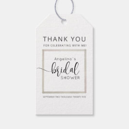 Modern Bride Shower Gift Tags Geschenkanhänger