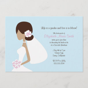 Modern Bride Silhouette Einladung