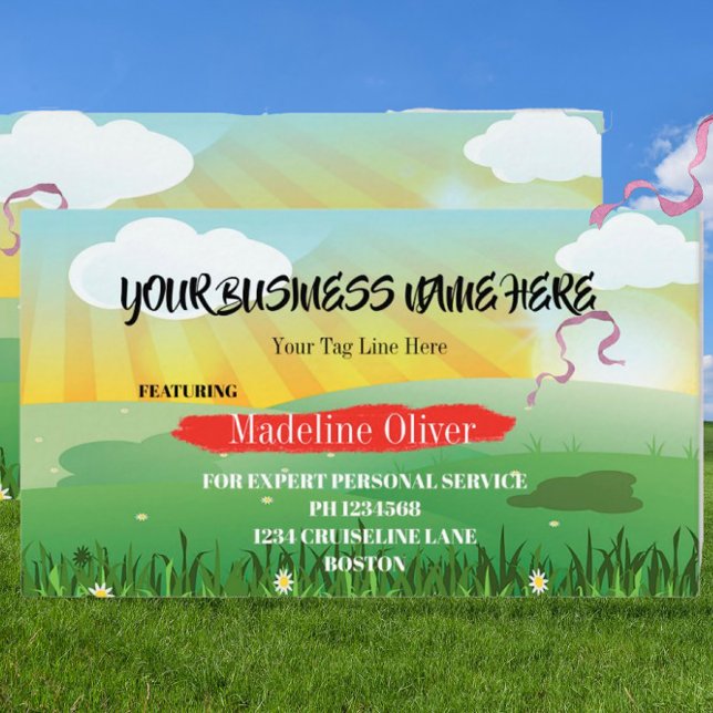 Modern Bright Festival Theme Business Card Visitenkarte (Von Creator hochgeladen)