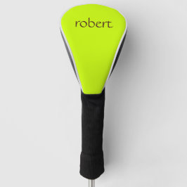 Modern Brown Name | Trendy Limon Zest Golf Headcover