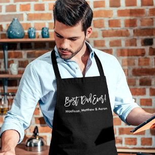 Modern Brush Script Bester Vater je Schürze