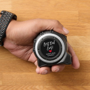 Modern Brush Script Bester Vater Maßband