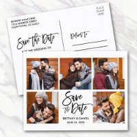 Modern Brush Script Save the Date 5 Foto