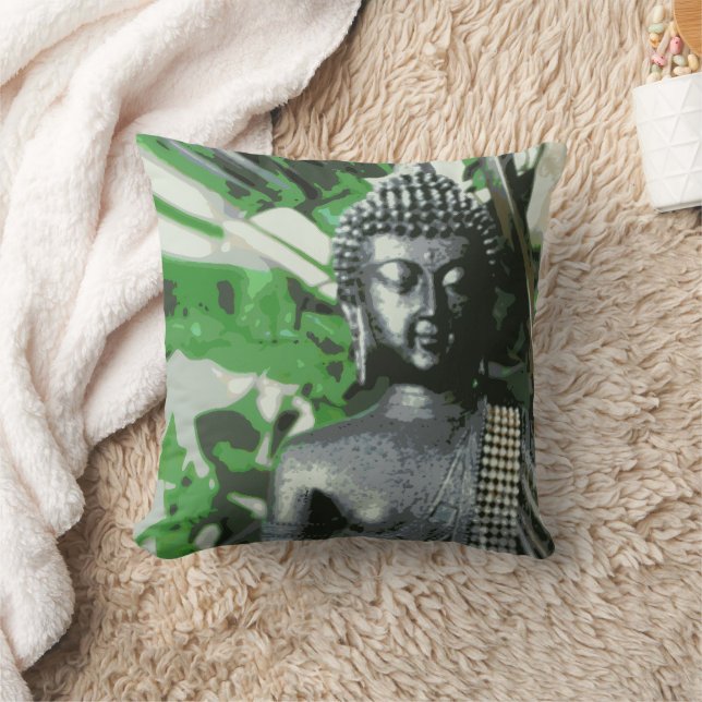 Modern Buddha Meditation Zen Decor Kissen (Decke)