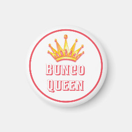 Modern Bunco Queen Crown Watercolor Magnet