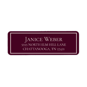Modern Burgundy Cream