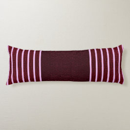 Modern Burgundy Reptile Skin & Stripe  Seitenschläferkissen