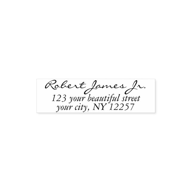 Modern Business Address with Professional Logo  Permastempel (Design)