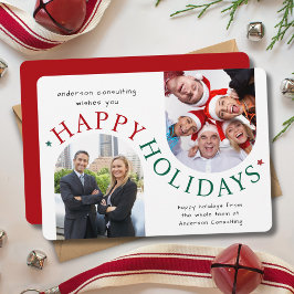 Modern Business Christmas Holiday Card Feiertagskarte