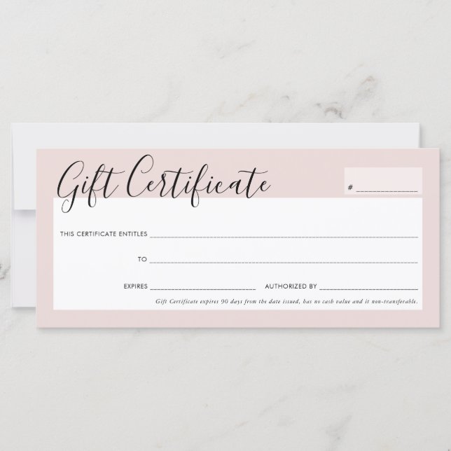 MODERN BUSINESS ELEGANT CHIC blush pink gold (Vorderseite)